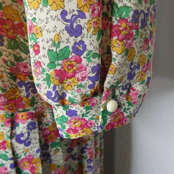Breli Originals Vintage Floral Dress 1/2 Sleeve Plus Size 14 - Picture 9 of 9